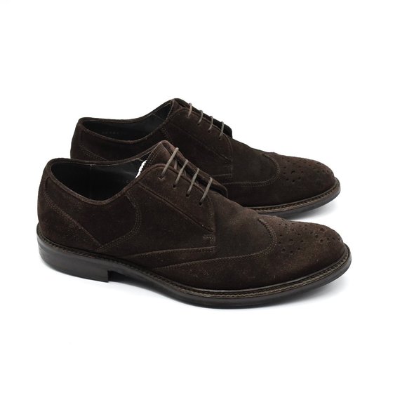 Hugo Boss Brown Suede Oxfords 7 
